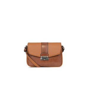 Maria - Sac porté travers - Synthé. gr lézard - lisse